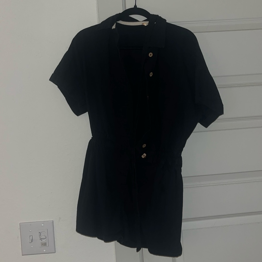 Black Free People Romper